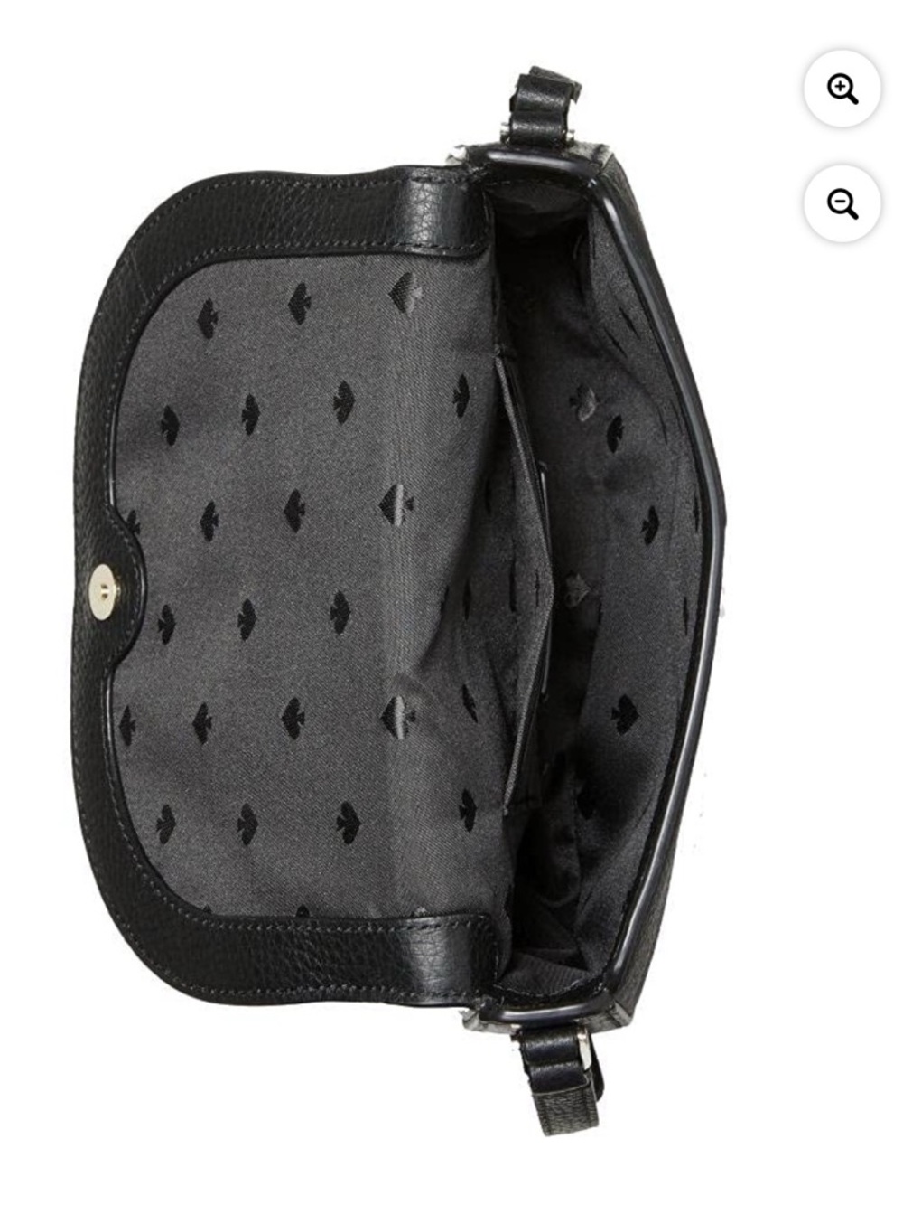 Kate Spade Leila Mini Flap Pebbled leather Black Crossbody Like New Condition - Picture 4 of 12
